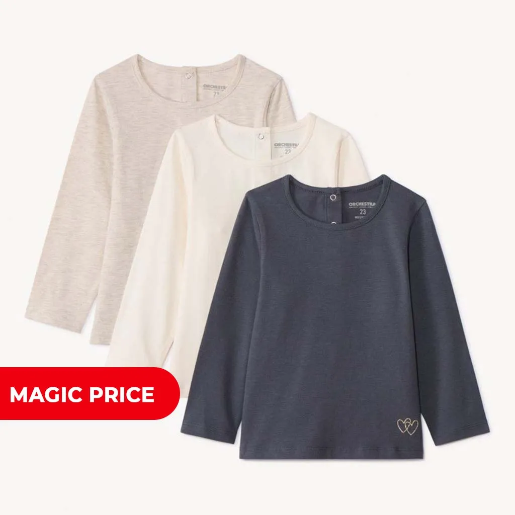 Набор из 3х футболок д/р