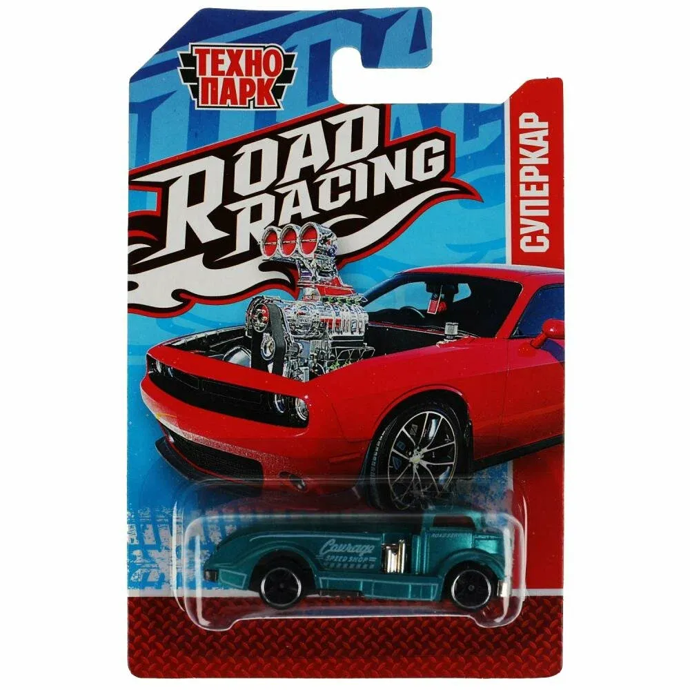 Машина металл ROAD RACING СУПЕРКАР 7,5 см, в ассорт, блист. Технопарк в кор.2*288шт