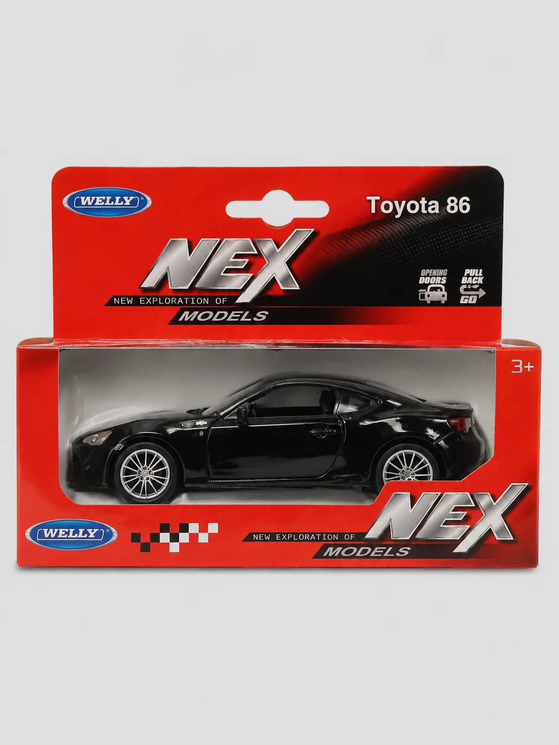Машинка WELLY 1:38 Toyota 86, пруж. мех., цвет в асс.