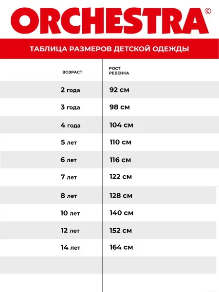 Футболка к/р ORCHESTRA для мальчиков