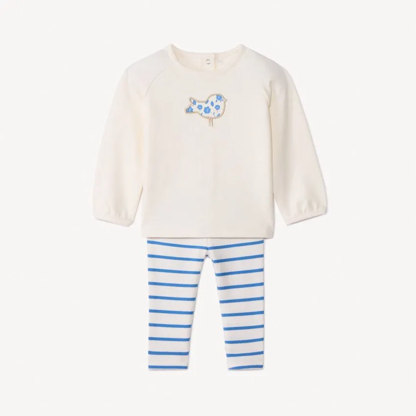 Набор из 2х вещей (футболка д/р, леггинсы)