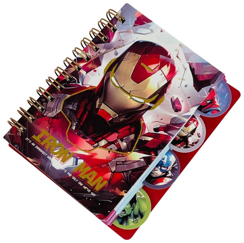 Мини блокнот Марвел с закладками