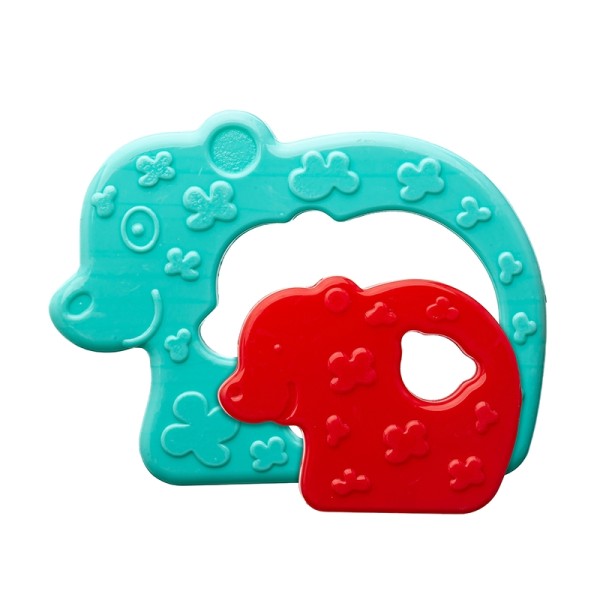 8628/1 BABY PLANET ОХЛАЖДАЮЩИЙ ПРОРЕЗЫВАТЕЛЬ C ВОДОЙ МИШКИ БИРЮЗОВО-КРАСНЫЙ, 4+