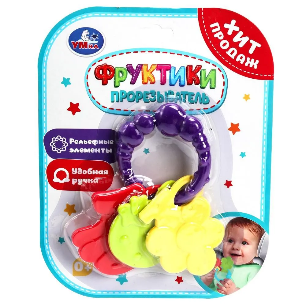 Прорезыватель фруктики на блист. Умка в кор.2*144шт