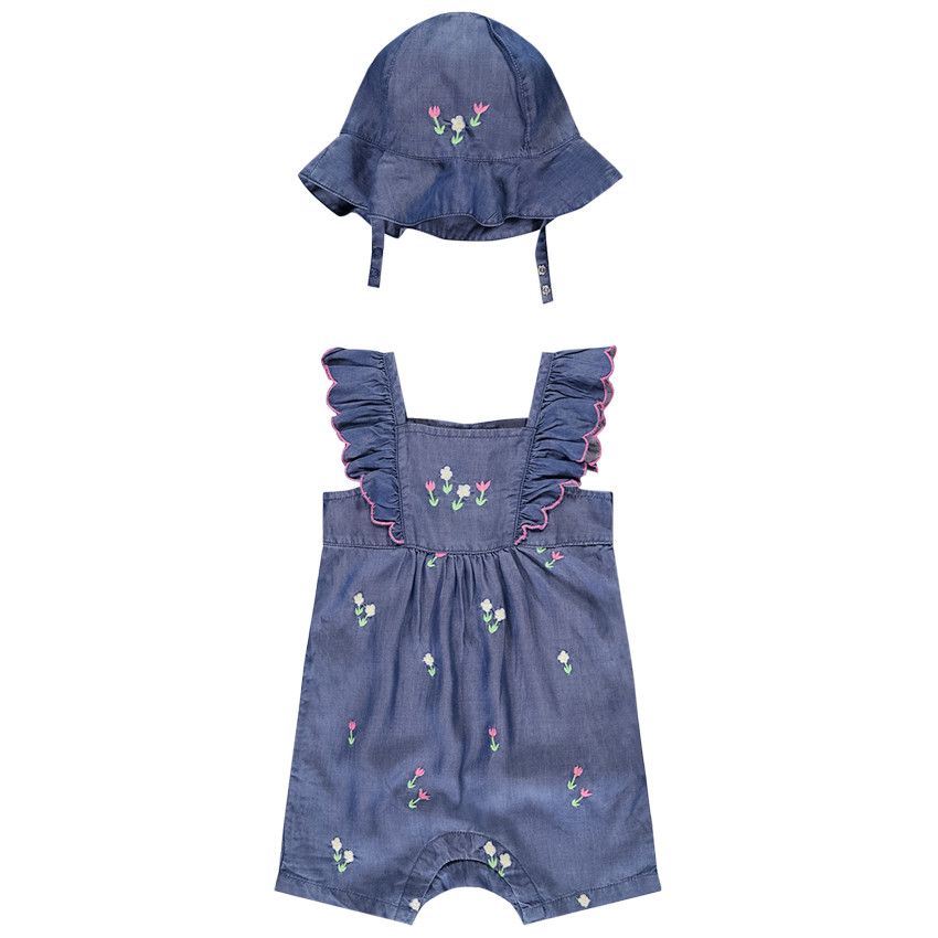 Набор из 2х вещей (комбинезон, панама)