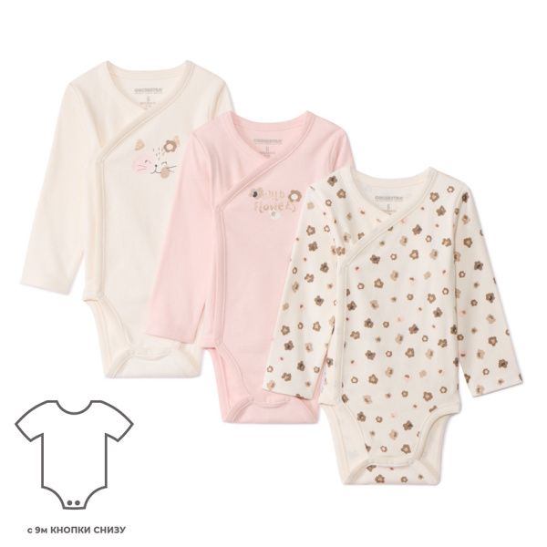 Набор из 3х боди д/р