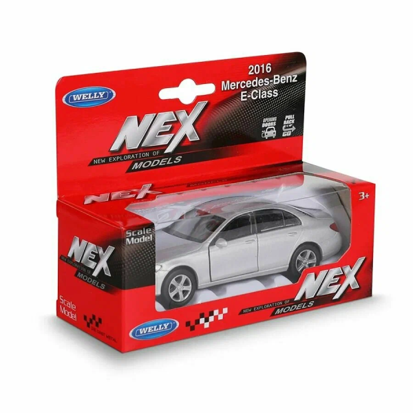 Машинка WELLY 1:38 Mercedeces-Benz E-Class 2016, пруж. мех., цвет в асс.