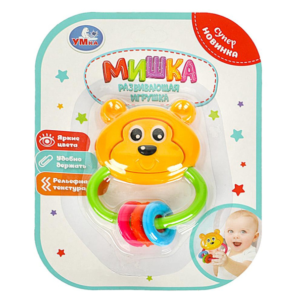 Развивающая игрушка мишка на блист. Умка в кор.2*180шт