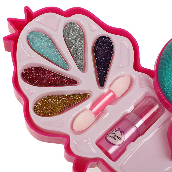 Косметика ДЛЯ ДЕВОЧЕК тени для век с блестками,  помада МИЛАЯ ЛЕДИ в кор.2*72шт