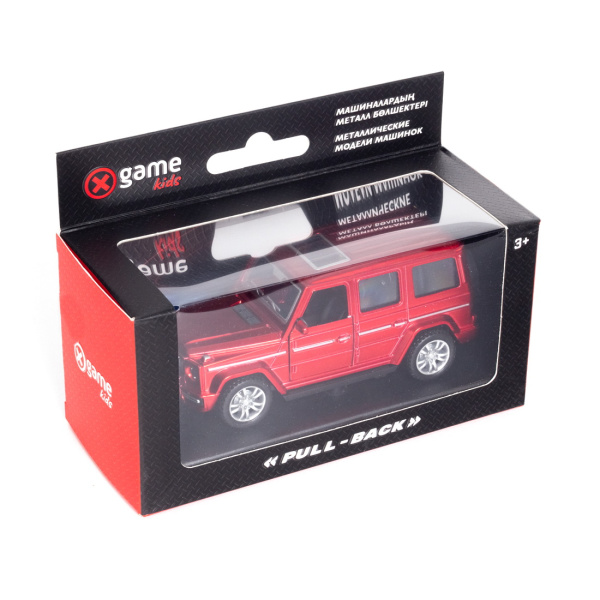 Металлическая машинка, X-Game Kids, 63000MR, 1:32, 12.1 см, Красный металлик