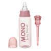 8459/2 BABY PLANET ДЕТСКАЯ БУТЫЛОЧКА MONO ROSE С ВОЗДУХООТВОДНОЙ ТРУБОЧКОЙ И АНТИКОЛИКОВОЙ СИЛИКОНОВ