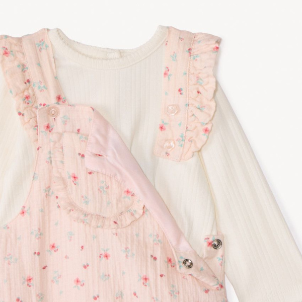 Набор из 2х вещей (футболка д/р, комбинезон)