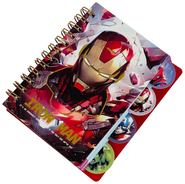 Мини блокнот Марвел с закладками