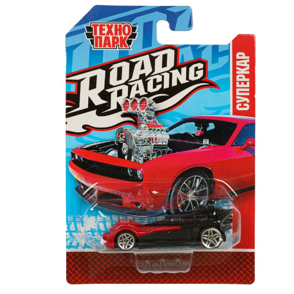 Машина металл ROAD RACING СУПЕРКАР 7 см, в ассорт, блист. Технопарк в кор.2*288шт