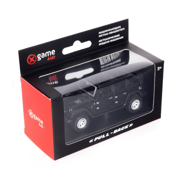 Металлическая машинка, X-Game Kids, 53200B, 1:32, 12.1 см, Чёрная