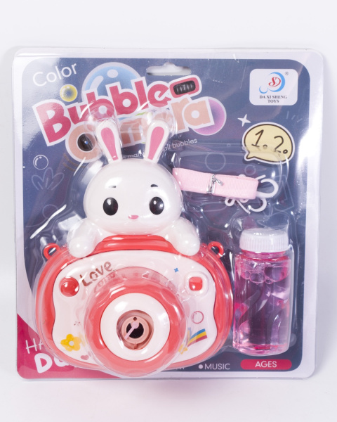 Фотоаппарат мыльный пузырь Da Xi Sheng Toys "Кролик", 6808 (Красный)