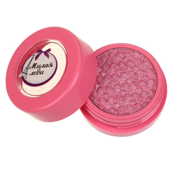 Косметика ДЛЯ ДЕВОЧЕК тени для век, 2 г, розовые МИЛАЯ ЛЕДИ в кор.4*24шт