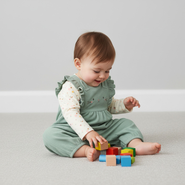 Набор из 2х вещей (футболка д/р, комбинезон)