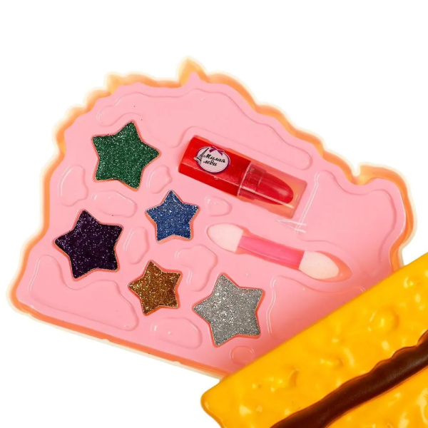 Косметика ДЛЯ ДЕВОЧЕК тени для век с блестками, помада МИЛАЯ ЛЕДИ в кор.2*72шт