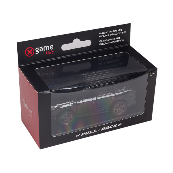 Металлическая машинка, X-Game Kids, 57000B, 1:32, 12.1 см, Чёрная.