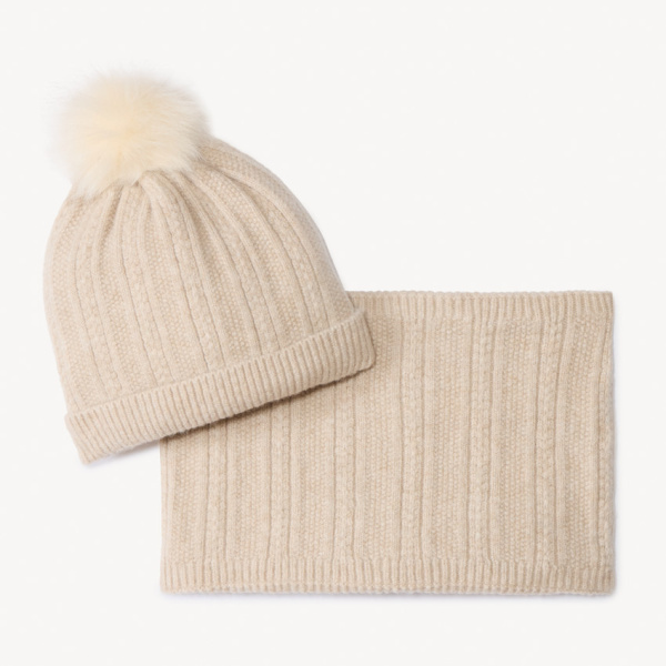 Комплект шапка+снуд