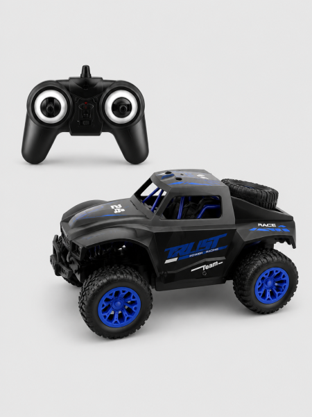 TERRAIN VEHICLE High Speed NO.599-5 внедорожник с агрессивным дизайном и большими колёсами. 1:20 син