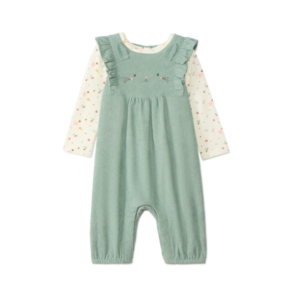 Набор из 2х вещей (футболка д/р, комбинезон)