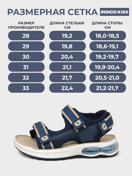 Сандалии INDIGO KIDS для мальчиков