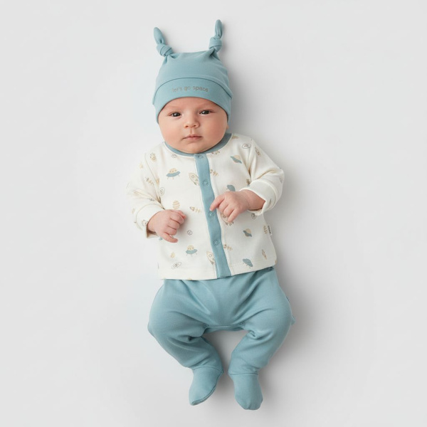 Набор из 3х вещей (распашонка, ползунки, чепчик)