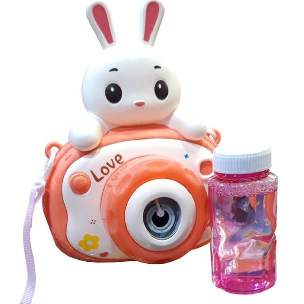 Фотоаппарат мыльный пузырь Da Xi Sheng Toys "Кролик", 6808 (Красный)